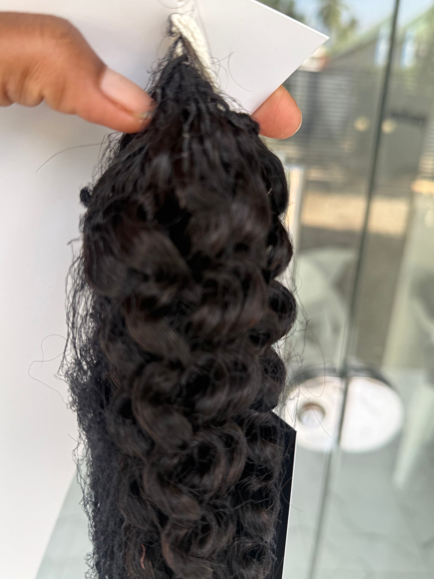 Human Hair Feather Crochet